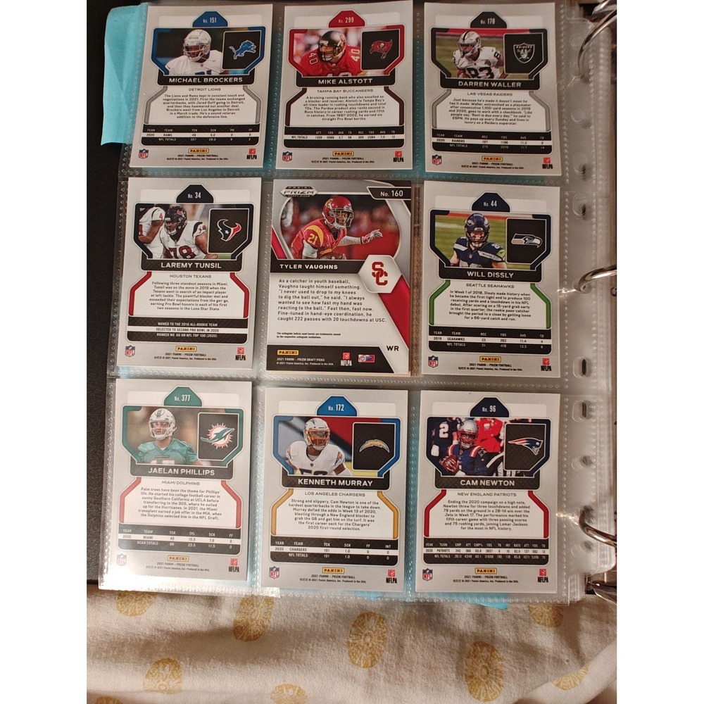 Football Trading Cards 2021 Panini Prizm NFL Draft Picks Lot of 9 RC Cam Newton - Picture 3 of 4